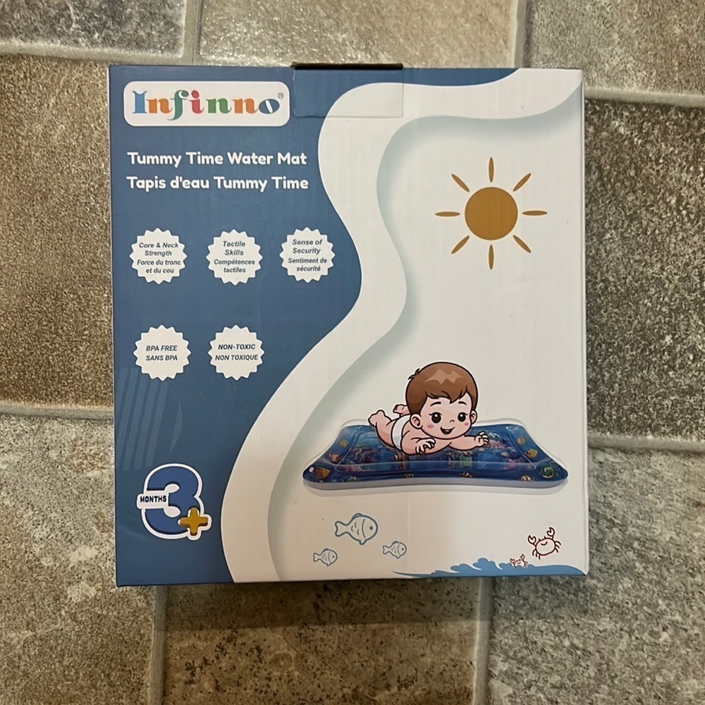 Infinno Inflatable Tummy Time Mat for Infants and toddlers age 3-24 months